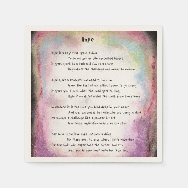 Guardanapo De Papel Esperança (Frente)