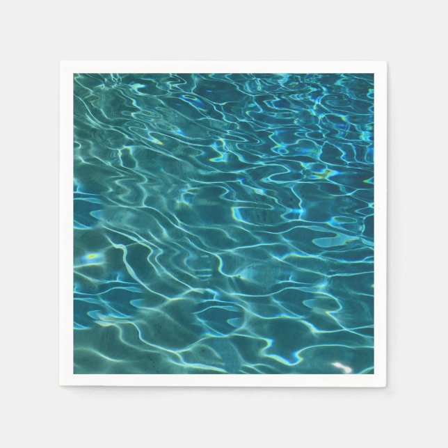 Guardanapo De Papel Espetáculo de águas salgadas do oceano azul Elegan (Frente)