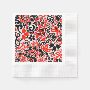 Guardanapo De Papel Espetáculo floral de arte popular ucraniana
