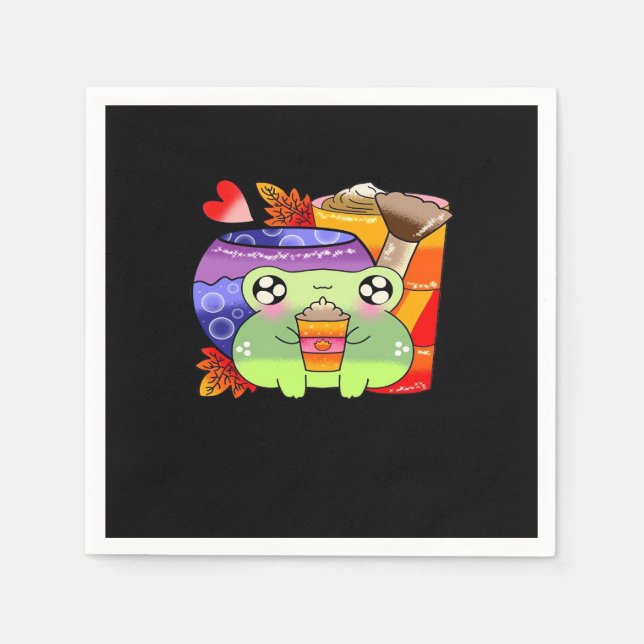 Guardanapo De Papel Espicar Abóbora Latte Fall Season Classic (Frente)