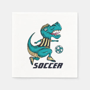 Guardanapo De Papel Esportes De Jogador De Futebol T-Rex