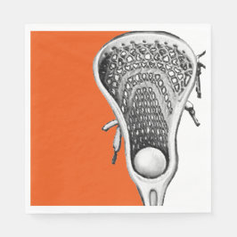 Guardanapo De Papel Esportes Lacrosse Laranja