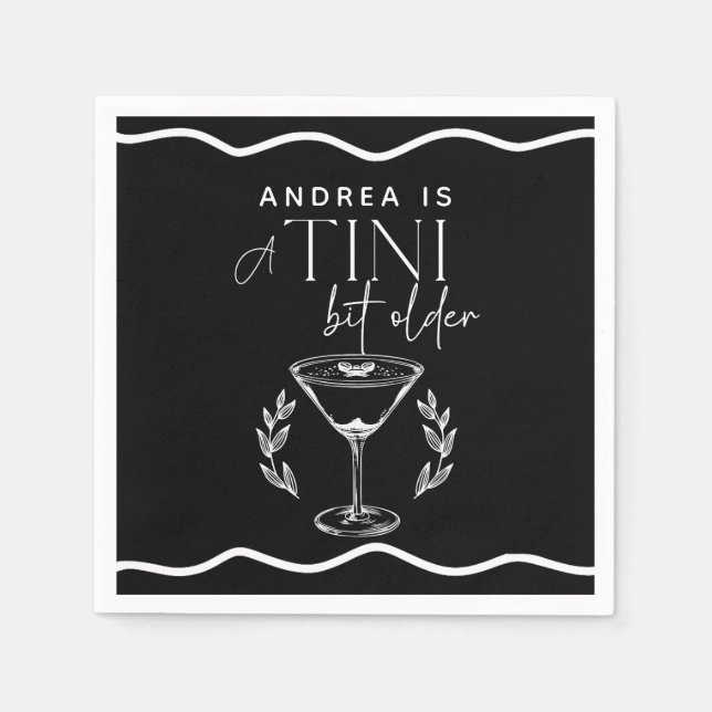 Guardanapo De Papel Espresso | Martini | Cocktail Birthday (Frente)