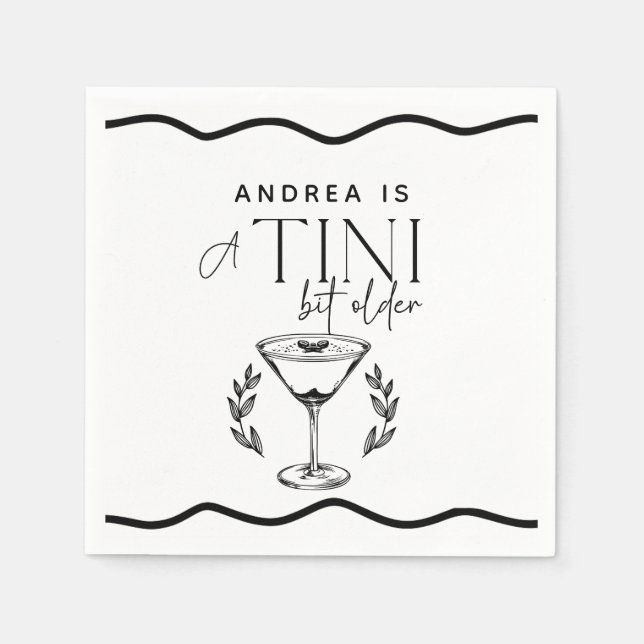 Guardanapo De Papel Espresso | Martini | Cocktail Birthday (Frente)