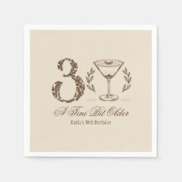 Guardanapo De Papel Espresso Tini Bit Antigo aniversário de 30 anos