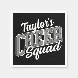 Guardanapo De Papel Esquadrão de Cheque da Escola de Cheerleader de NO