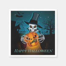 Esqueleto de Chapéu Superior Spooky