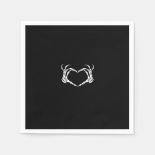 Guardanapo De Papel Esqueleto Mãos Gráfico Cardíaco