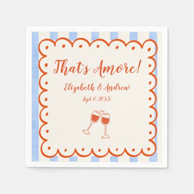 Guardanapo De Papel Essa é Amore Trendy, mão branca desenhada (Frente)