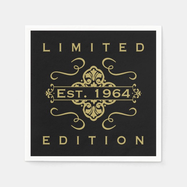 Guardanapo De Papel Est. 1964 60º Aniversário (Frente)