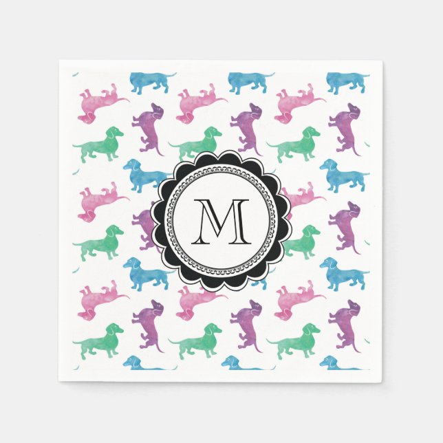 Guardanapo De Papel Está chovendo Dachshances (Frente)