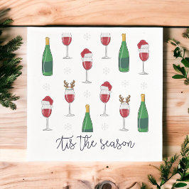 Guardanapo De Papel Esta é a época dos Papais noeis de Natal Reindeer 