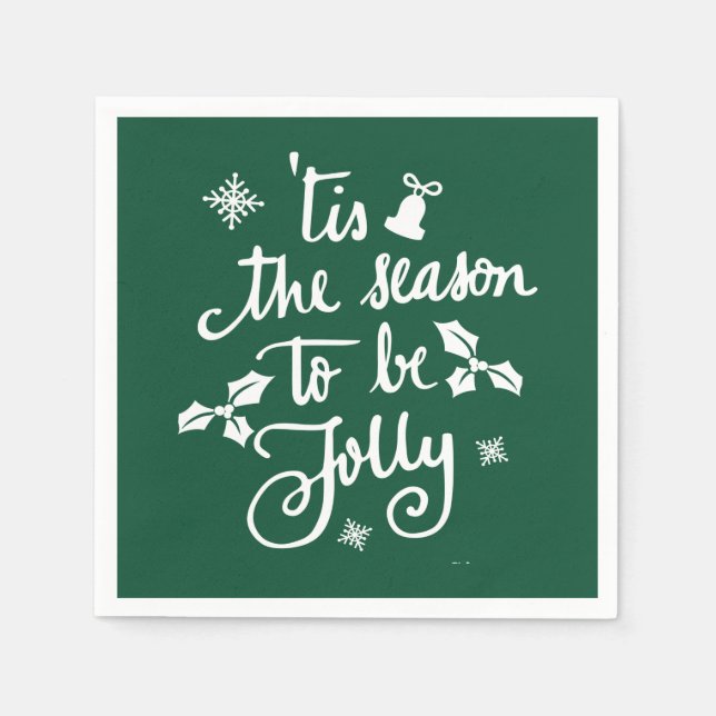 Guardanapo De Papel Esta é a estação a ser alegre (Frente)