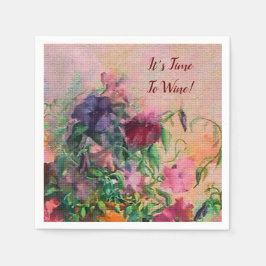 Guardanapo De Papel Está na hora de encher o vinho.