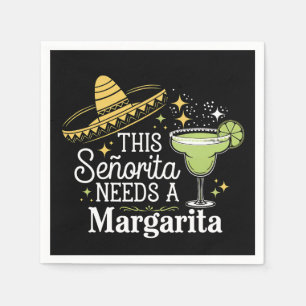 Guardanapo De Papel Esta Senhorita Precisa de uma Margarita Cinco De M