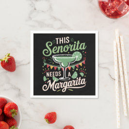 Guardanapo De Papel Esta senhorita precisa de uma Margarita - Margarit