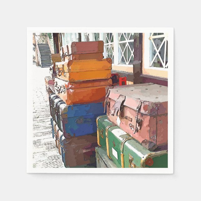 GUARDANAPO DE PAPEL ESTAÇÕES DE COMBOIO (Frente)