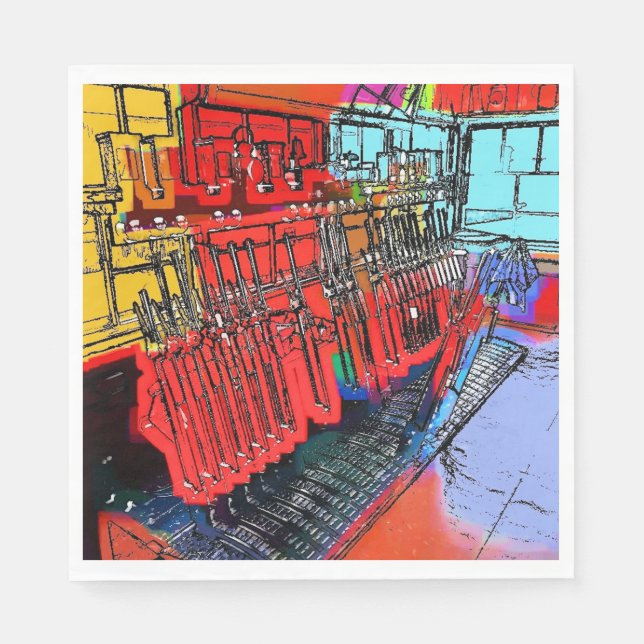 GUARDANAPO DE PAPEL ESTAÇÕES DE COMBOIO (Frente)