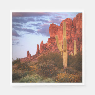 Guardanapo De Papel Estado da Arizona do Deserto Sunset