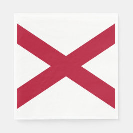 Guardanapo De Papel Estado da bandeira do Alabama