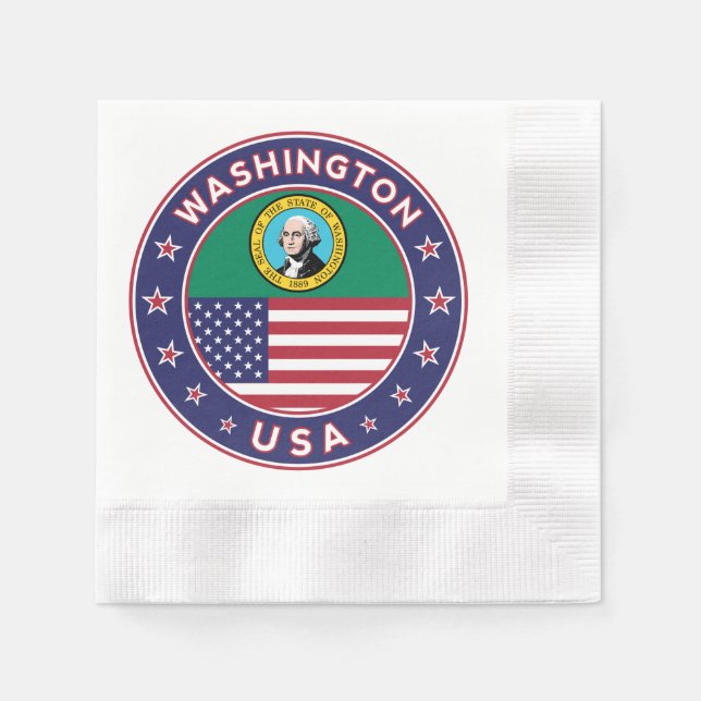 Guardanapo De Papel Estado de Washington (Frente)