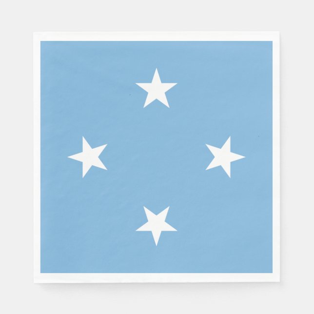 Guardanapo De Papel Estados Federados da Bandeira da Micronésia (Frente)