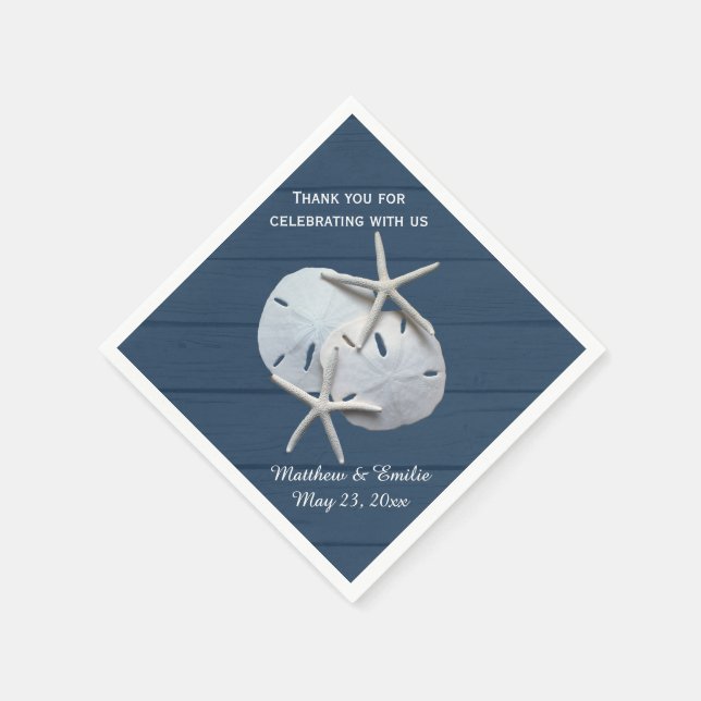 Guardanapo De Papel Estaleiro Personalizado De Dólar De Areia Casament (Canto)