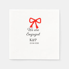 Guardanapo De Papel Estamos engajados a adicionar a letra vermelha arc