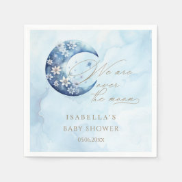 Guardanapo De Papel Estamos Sobre O Chá de fraldas Moon Boy