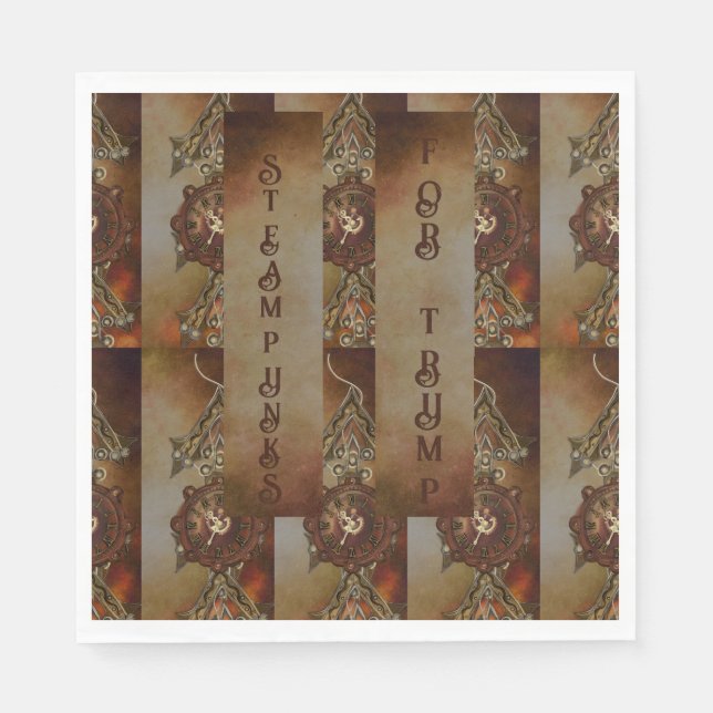 GUARDANAPO DE PAPEL ESTAMPUNHAS PARA TRUMP (Frente)