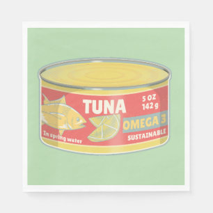 Guardanapo De Papel Estanho de atum em conserva
