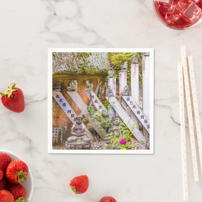 Guardanapo De Papel estátuas de Buda no templo Senko-ji (Insitu)