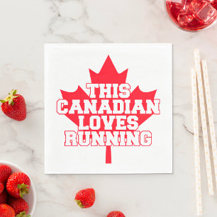 Guardanapo De Papel Este Canadense Adora Correr