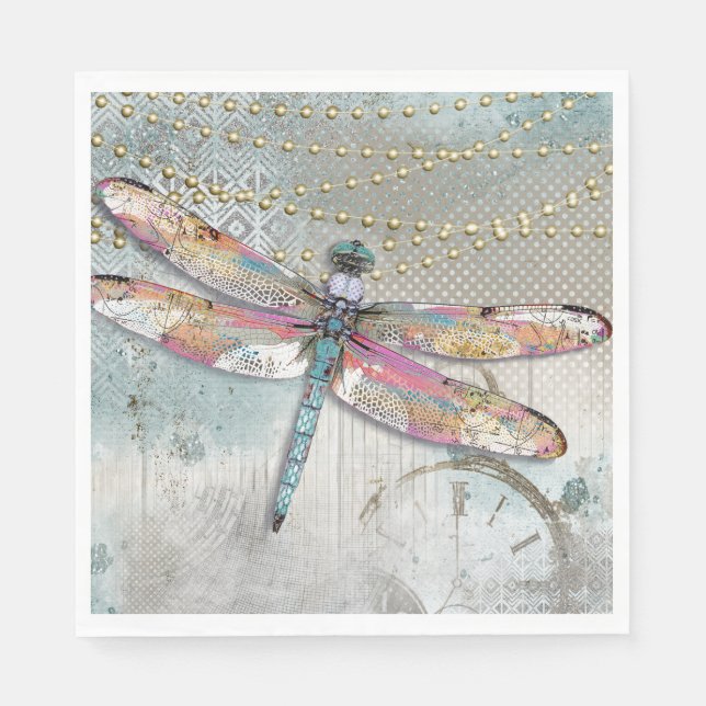 Guardanapo De Papel Este É O Teu Dragonfly Napkin (Frente)