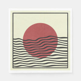 Guardanapo De Papel Estilo Bauhaus Sunset