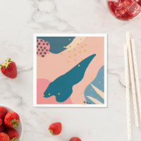 Estilo Chic Memphis Abstrato, cor-de-rosa Dourada