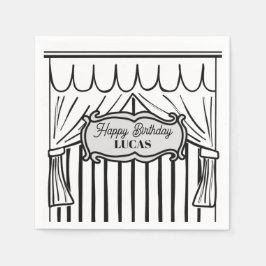 Guardanapo De Papel Estilo de banda desenhada 2D