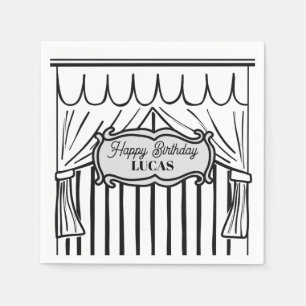 Guardanapo De Papel Estilo de banda desenhada 2D