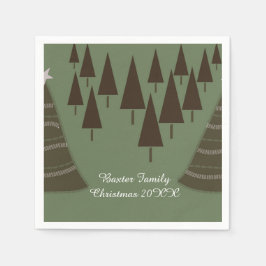 Guardanapo De Papel Estilo de Férias Elegante de Alegria de Natal