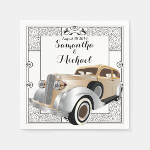 Guardanapo De Papel Estilo de Gatsby Clássico da Vintage