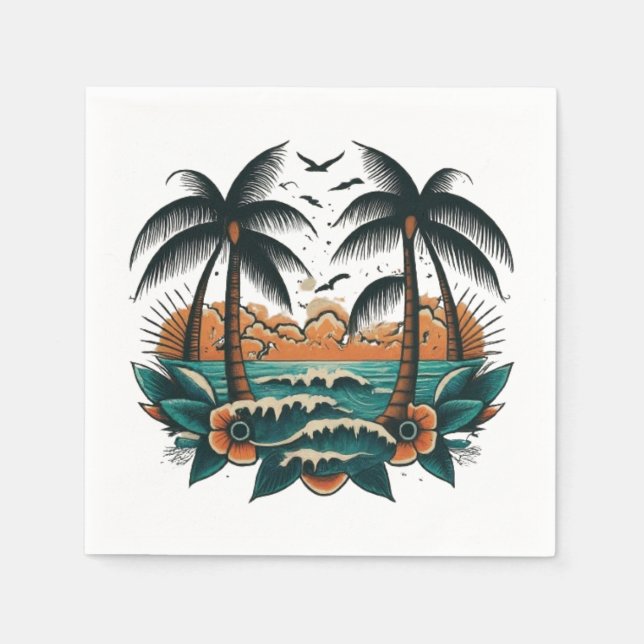 Guardanapo De Papel Estilo de Jerry do Sailor (Frente)