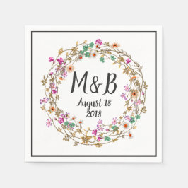 Guardanapo De Papel Estilo de País Personalizado Texto Fofado