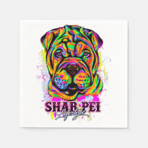 Guardanapo De Papel Estilo de vida de cachorro Shar Pei