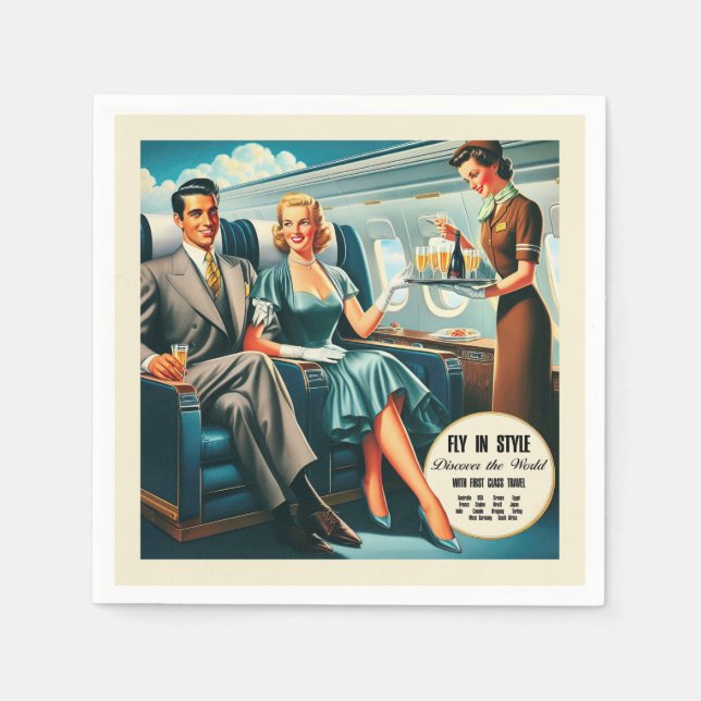 Guardanapo De Papel Estilo de Voo (Frente)