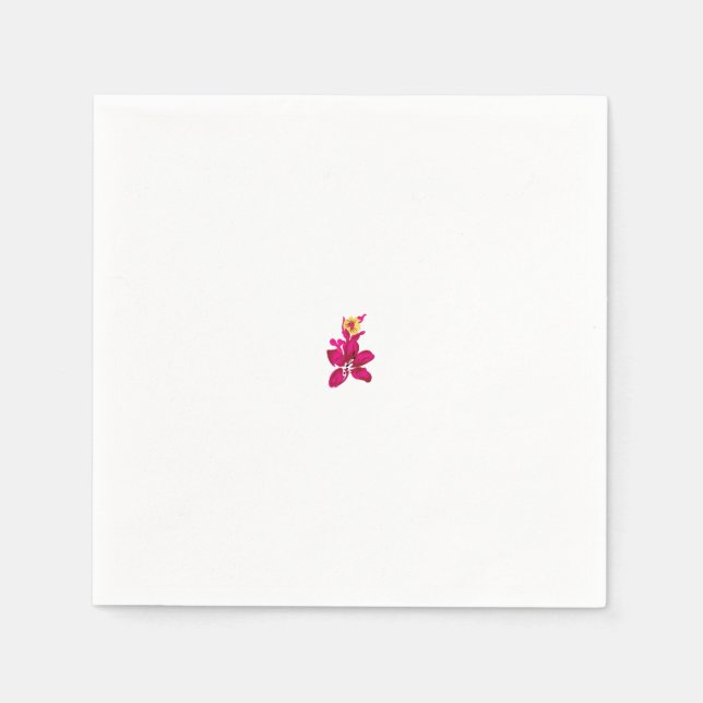 Guardanapo De Papel Estilo Floral, ArtyClick Crimson, Dourado leve (Frente)