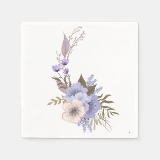 Guardanapo De Papel Estilo floral boutique roxo