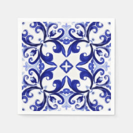 Guardanapo De Papel Estilo italiano,azulejos,majolica Impressão de tud