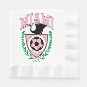 Guardanapo De Papel Estilo Universitário de Futebol de Miami 