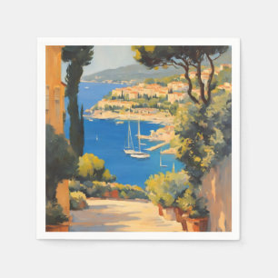 Guardanapo De Papel Estilo Vintage Cote D'Azur - Viagem
