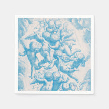 Estilo Vitoriano Bonito Vintage Angels Napkins